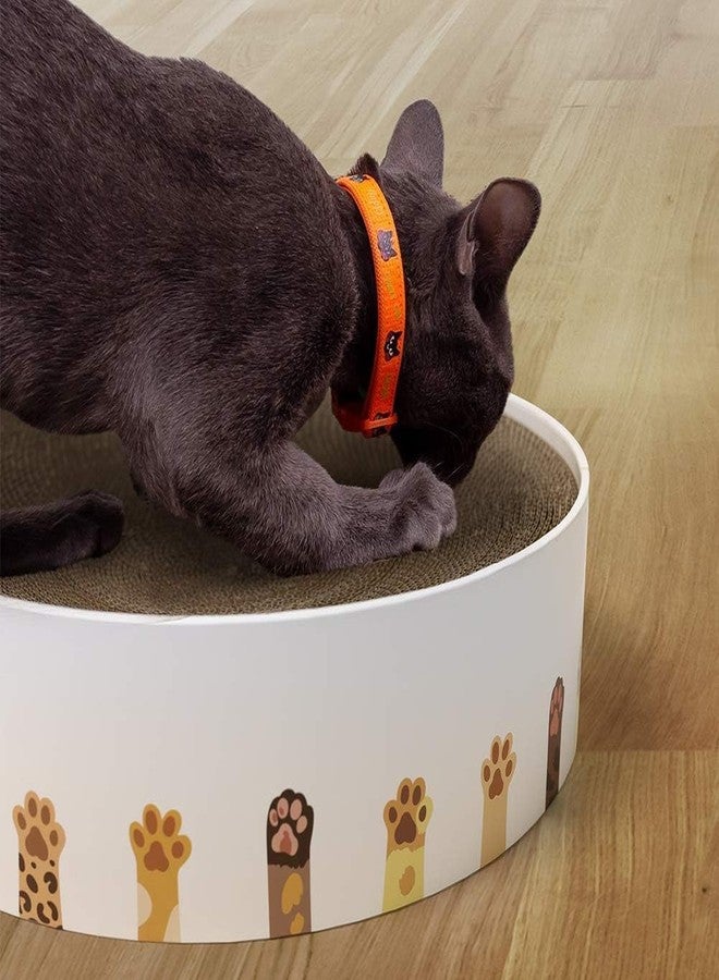 KittuPet Oval Cat Scratcher Carboard,Cat Scratch Bowl with a Interactive Toy,Cat Scratcher Nest Cats Grinding cat Claw Protector& Furniture Indoor - Image 5